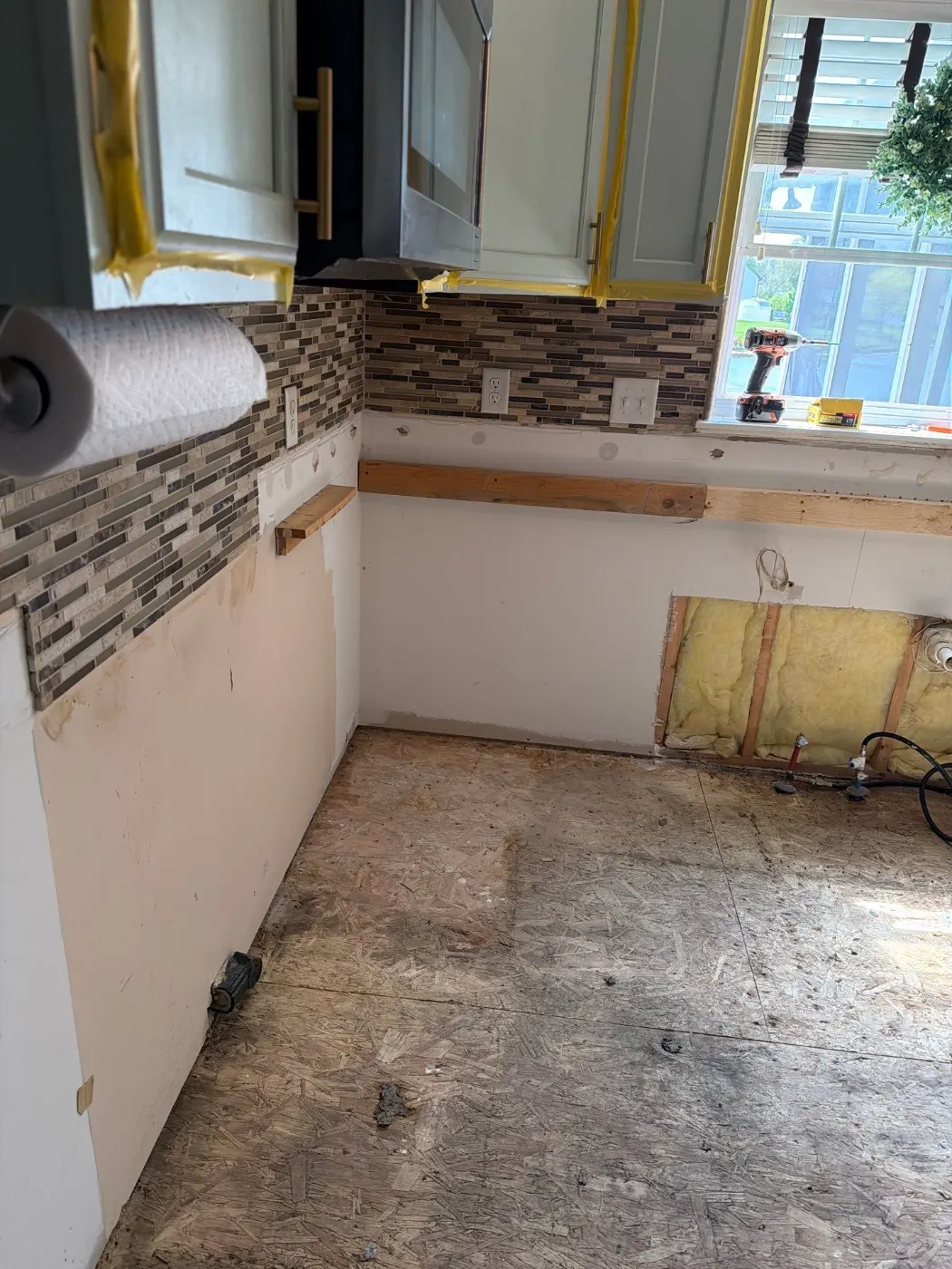 Containment setup for mold remediation in Eagle Trace home